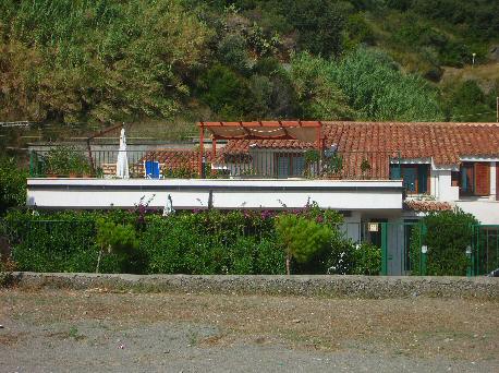 Vista della casa da spiaggia